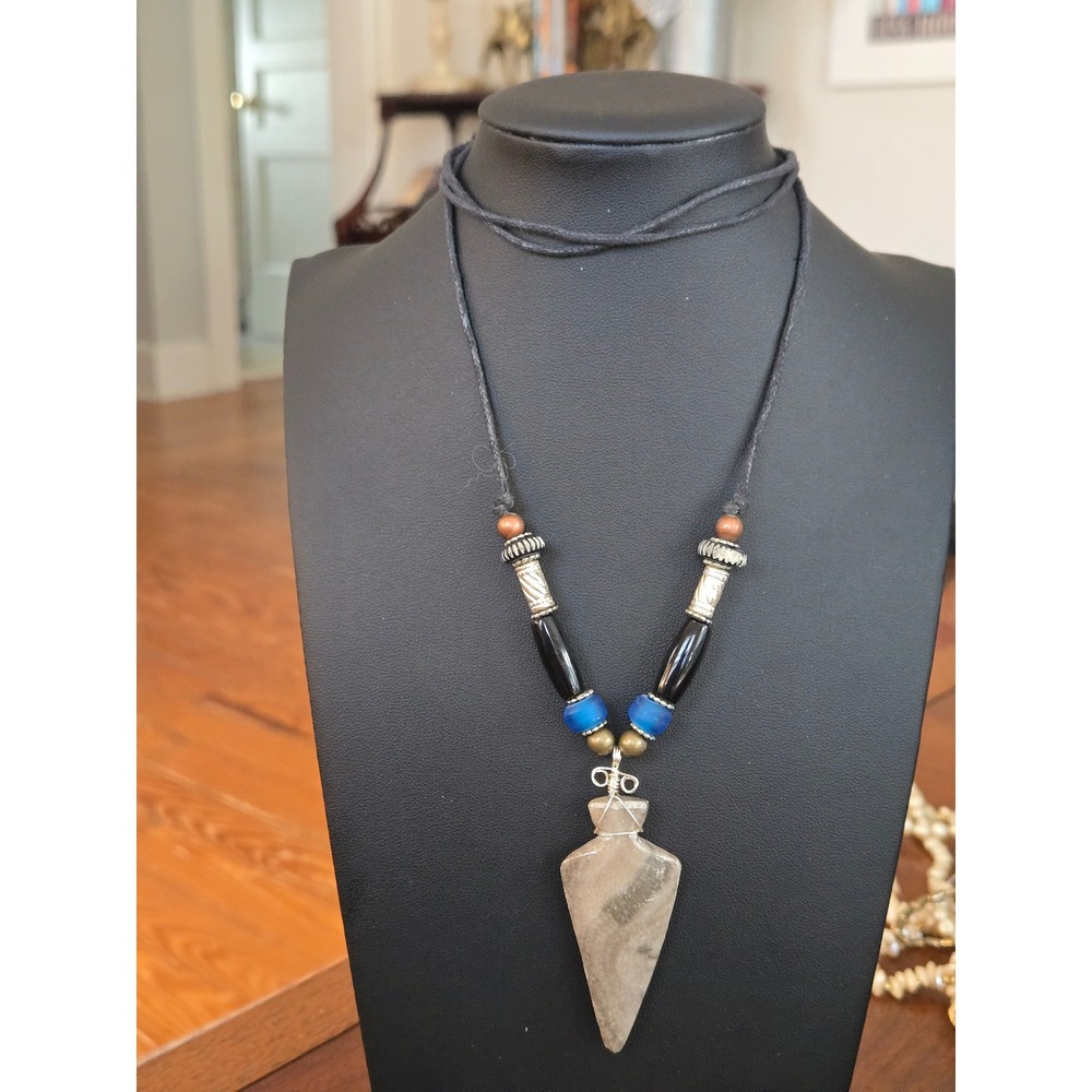 Arrowhead Necklace Beaded Southwestern Native? Vintage